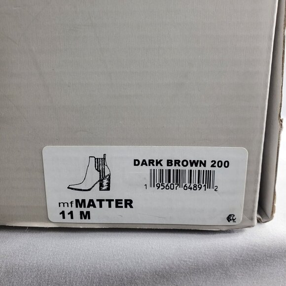 Marc Fisher Women's Dark Brown Bootie Matter Block Heel Pointed Toe Size 11 M - Picture 14 of 14